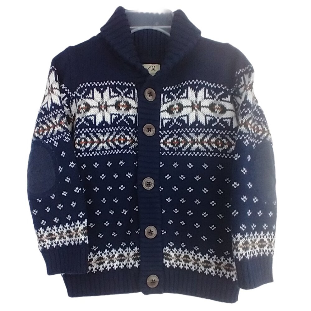 E of M Boys Button Down Sweater Size: 2T